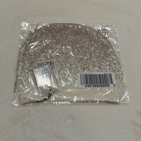 New! Barefoot Dreams Women’s CozyChic Lite Confetti Beanie Cream Taupe - Picture 2 of 5